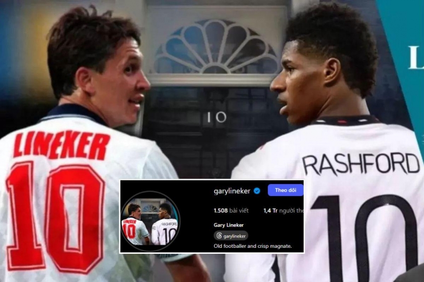 Gary Lineker đã thay đổi ảnh đại diện của mình để ủng hộ Marcus Rashford (Ảnh: Instagram).