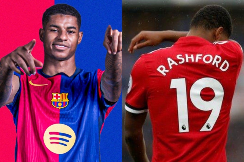 Rashford nhiều khả năng sẽ mang áo số 19 tại Barca (Ảnh: BBC).