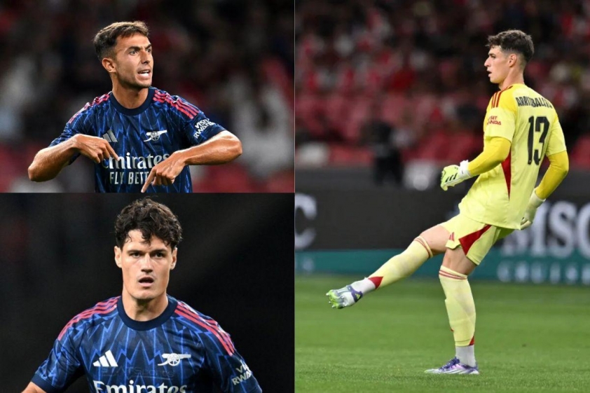 Zubimendi, Norgaard và Kepa ra mắt trong trận đấu với AC Milan.