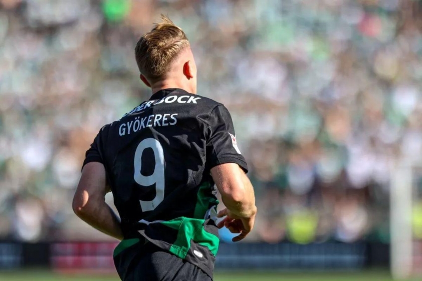 Gyokeres sẽ không mặc áo số 9 trong mùa giải đầu tiên tại Arsenal (Ảnh: The Mirror).