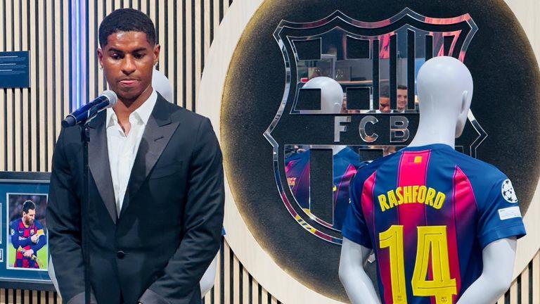 Rashford đóng vai trò chủ chốt trong chiến lược của Hansi Flick (Ảnh: Sky Sports)