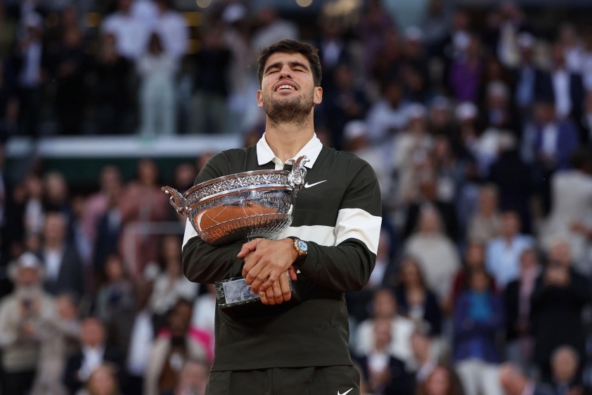 Chiến thắng tại Roland Garros 2025 đưa tổng số danh hiệu Grand Slam trong sự nghiệp của Alcaraz lên con số 5.