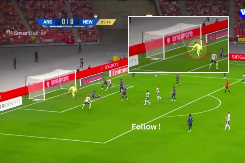Người hâm mộ Arsenal yêu cầu Kepa thay thế Raya sau bàn thắng của Newcastle (Ảnh: The Sun).