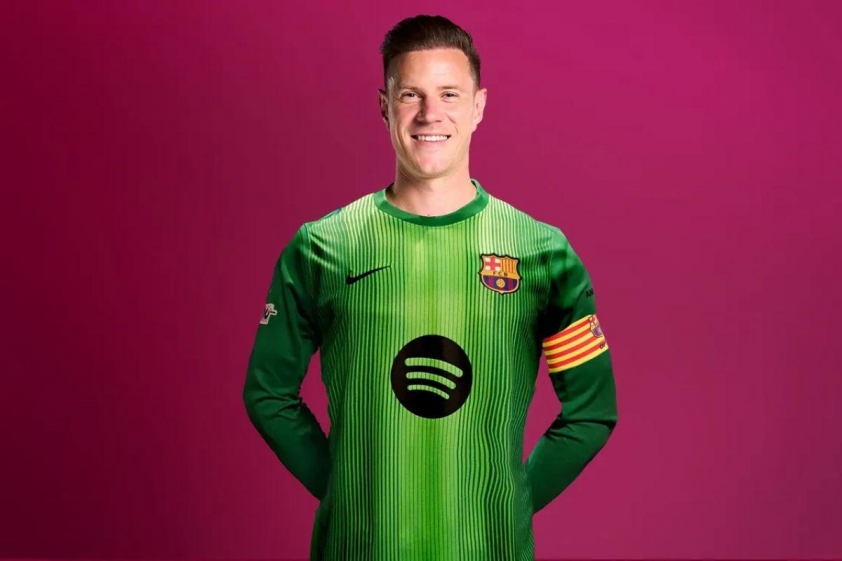 Ter Stegen trở lại vị trí đội trưởng đội một Barca (Ảnh: Trang chủ CLB).