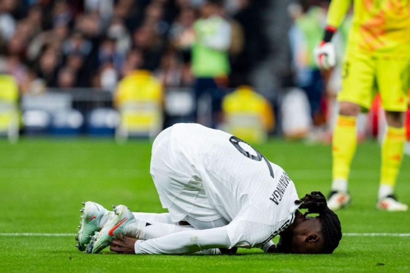 Eduardo Camavinga tái phát chấn thương mắt cá (Ảnh: ESPN).