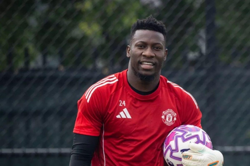 Onana đang cố gắng để kịp bình phục cho trận đấu với Arsenal (Ảnh: The Mirror).