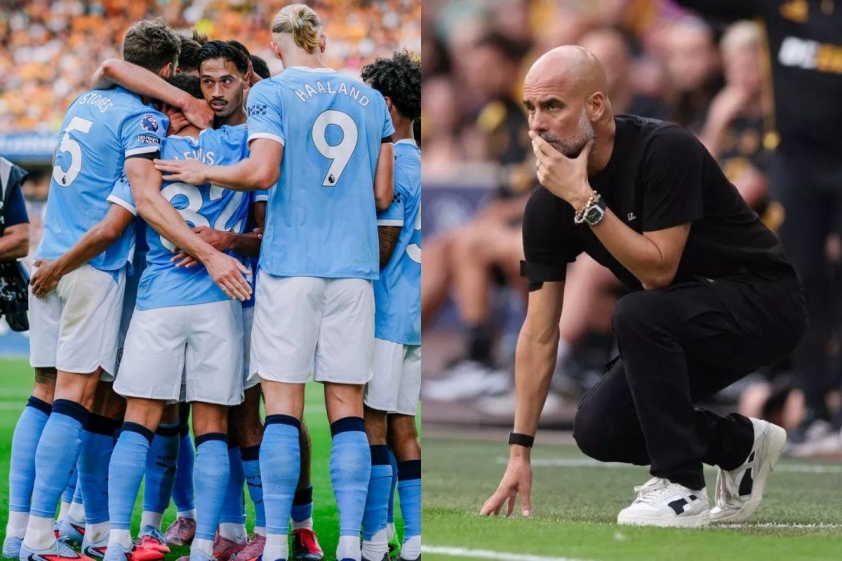 Manchester City giành chiến thắng trước Wolves nhưng Pep Guardiola vẫn lo ngại về khối lượng cầu thủ trong đội hình (Ảnh: MEN).