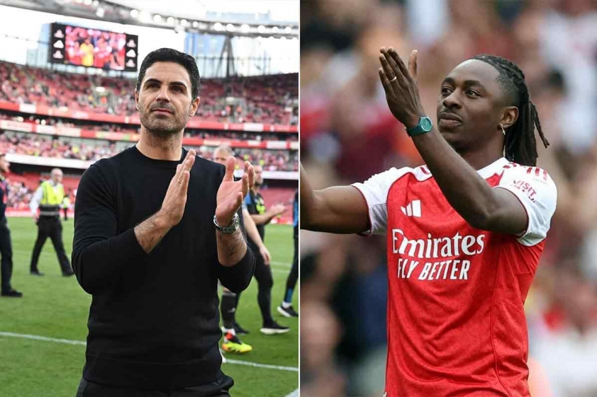 Arteta xác nhận rằng Eze đã liên lạc với ông, trong bối cảnh thương vụ chuyển nhượng sang Tottenham tưởng như đã hoàn tất (Ảnh: Daily Mail).