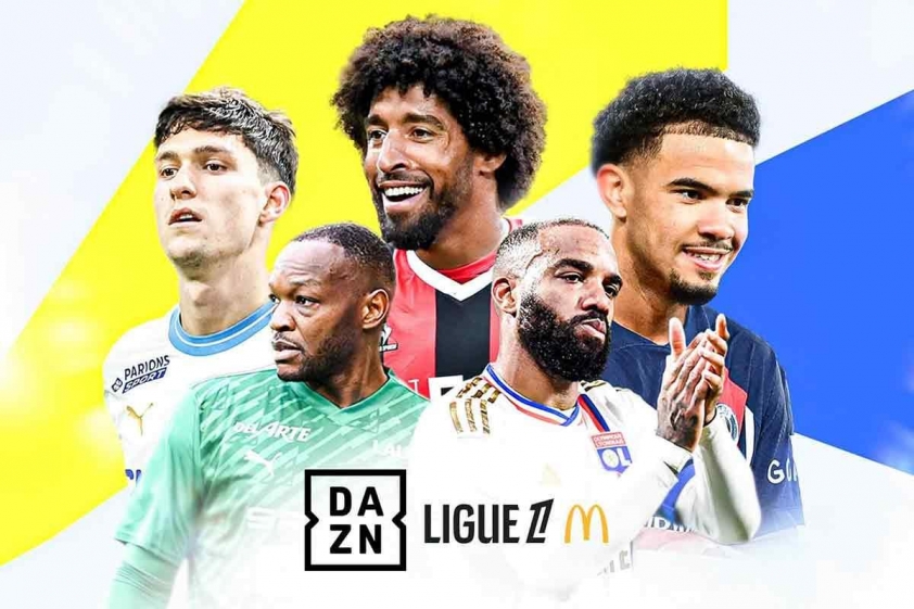 DAZN mất mát lớn khi đầu tư vào bản quyền Ligue 1 2024/25, với mục tiêu phổ biến giải đấu cho đông đảo khán giả (Ảnh: DAZN).