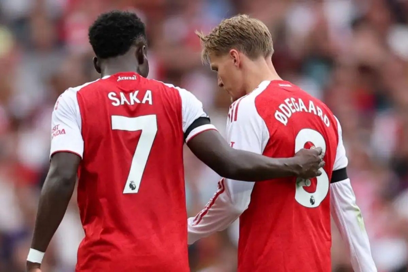 Chấn thương của Odegaard và Saka là đòn giáng mạnh vào kế hoạch của Arteta (Ảnh: The Independent).