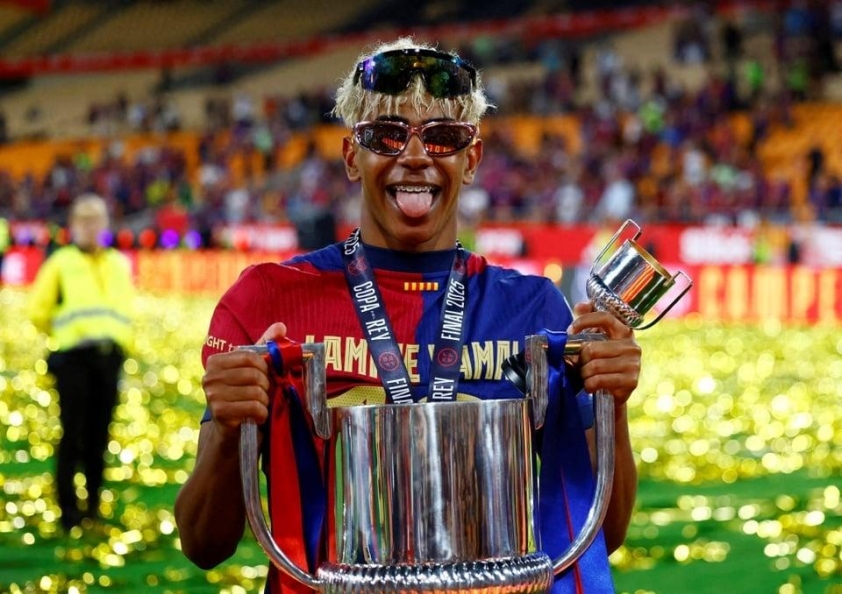Tài năng trẻ của Barca đang trải qua những tháng ngày thăng hoa tột độ. (Ảnh: GOAL)