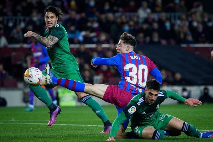 Barcelona lo lắng trước chấn thương của thần đồng Tây Ban Nha 5 Lối chơi đầy năng lượng của Gavi có ảnh hưởng đến sức khỏe của anh. (Ảnh: X @FCB)