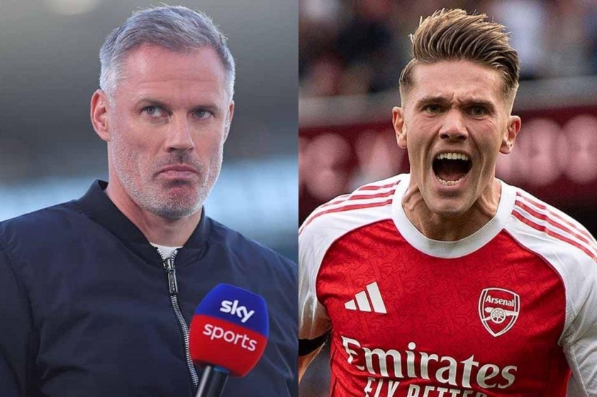 Arsenal có thể loại bỏ Gyokeres trong các trận cầu lớn? 4 Jamie Carragher không bị thuyết phục bởi Viktor Gyokeres (Ảnh: The Mirror).