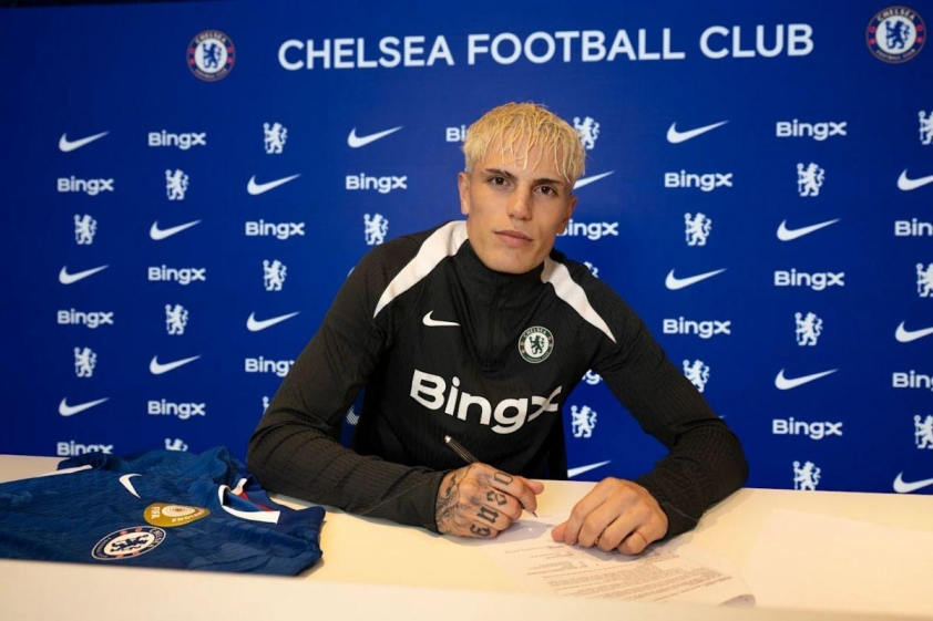 Garnacho chính thức gia nhập Chelsea (Ảnh: Trang chủ CLB).