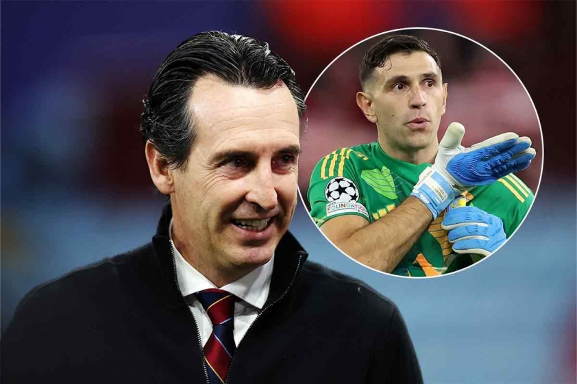 Mối quan hệ giữa Unai Emery và Emiliano Martinez đang ở bờ vực rạn nứt (Ảnh: AP).