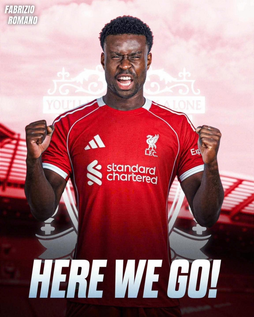Marc Guehi chuyển đến Liverpool từ Crystal Palace với mức giá 35 triệu bảng. (Ảnh: Fabrizio Romano)