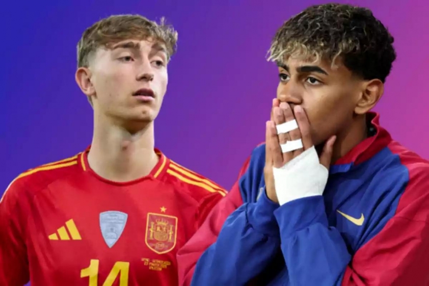 Huijsen và Yamal cùng góp mặt trong đội tuyển Tây Ban Nha. (Ảnh: Getty)