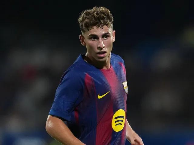 Fermin Lopez khẳng định anh không có kế hoạch rời Barcelona. (Ảnh: Imago)