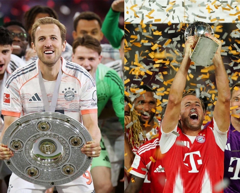 Harry giải cơn khát danh hiệu cùng Bayern Munich. 