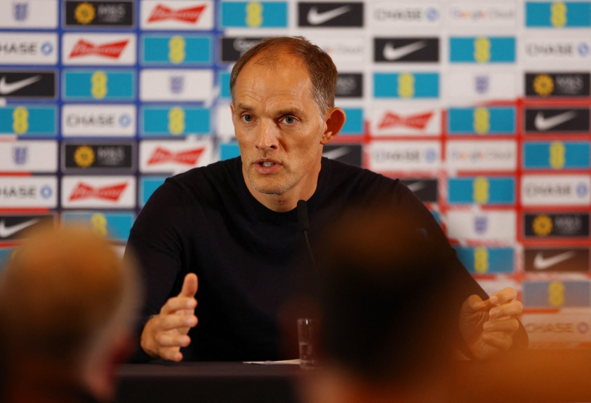 Tuchel vẫn chưa hài lòng dù tuyển Anh thắng Andorra với tỷ số 2-0 (Ảnh: Reuters).