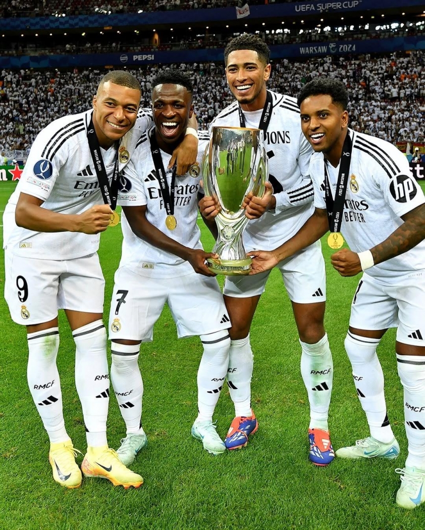 Real Madrid quyết tâm tẩy chay Quả Bóng Vàng tới cùng, dù nhiều cầu thủ của họ vẫn được đề cử ở năm 2025 (Ảnh: TNT Sports).