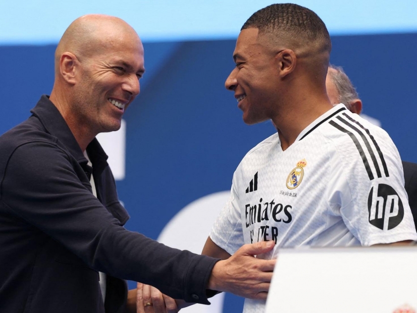 Kylian Mbappe đã bày tỏ sự ngưỡng mộ đặc biệt dành cho Zinedine Zidane. (Ảnh: Icon sport)