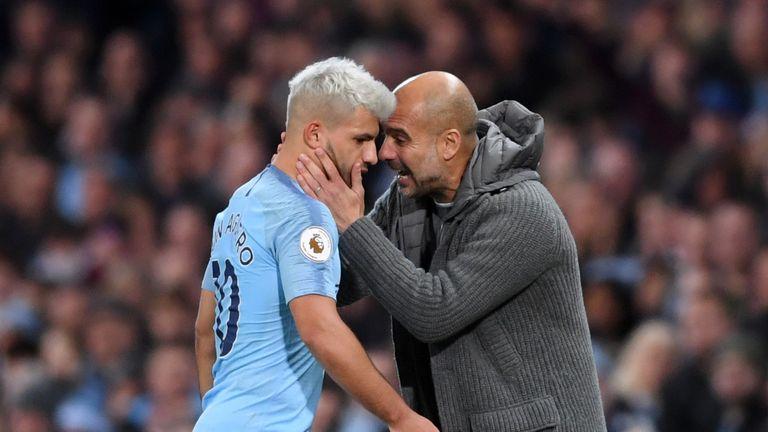 Aguero tin tưởng Pep sẽ giúp Man City thi đấu khởi sắc. (Ảnh: Sky Sports)