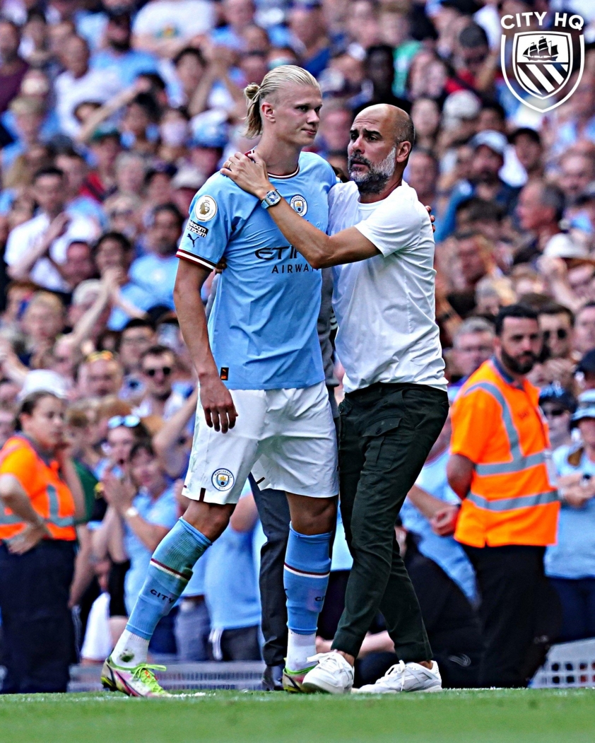 Pep cùng Man City đang gặp nhiều khó khăn. (Ảnh: Nền tảng X)