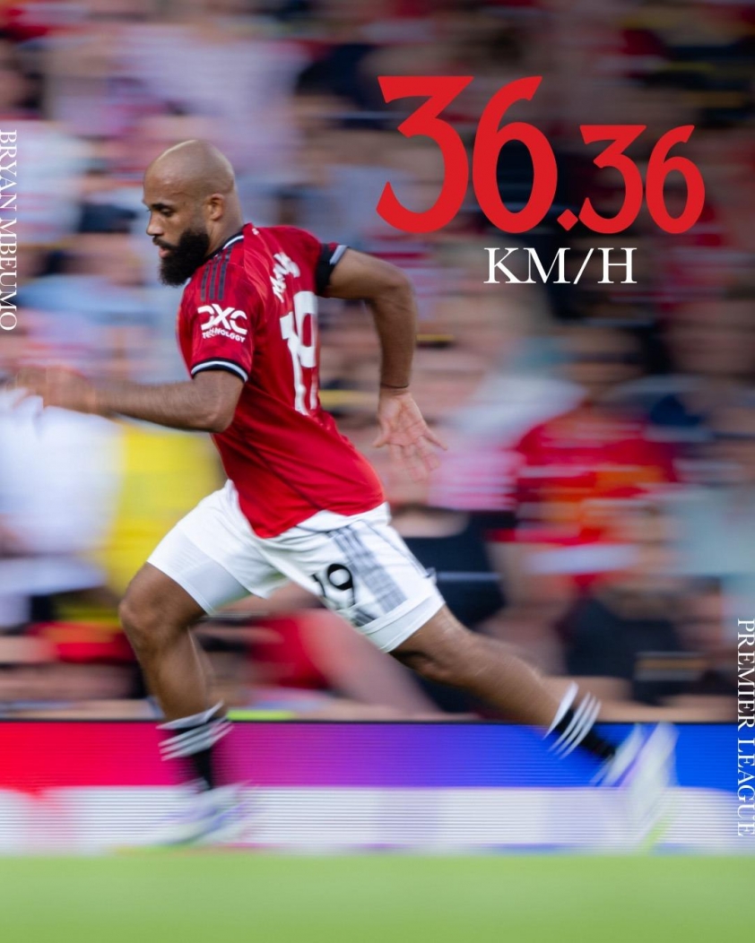 Mbeumo là một trong những cầu thủ nhanh nhất Ngoại Hạng Anh (Ảnh: Manchester United).