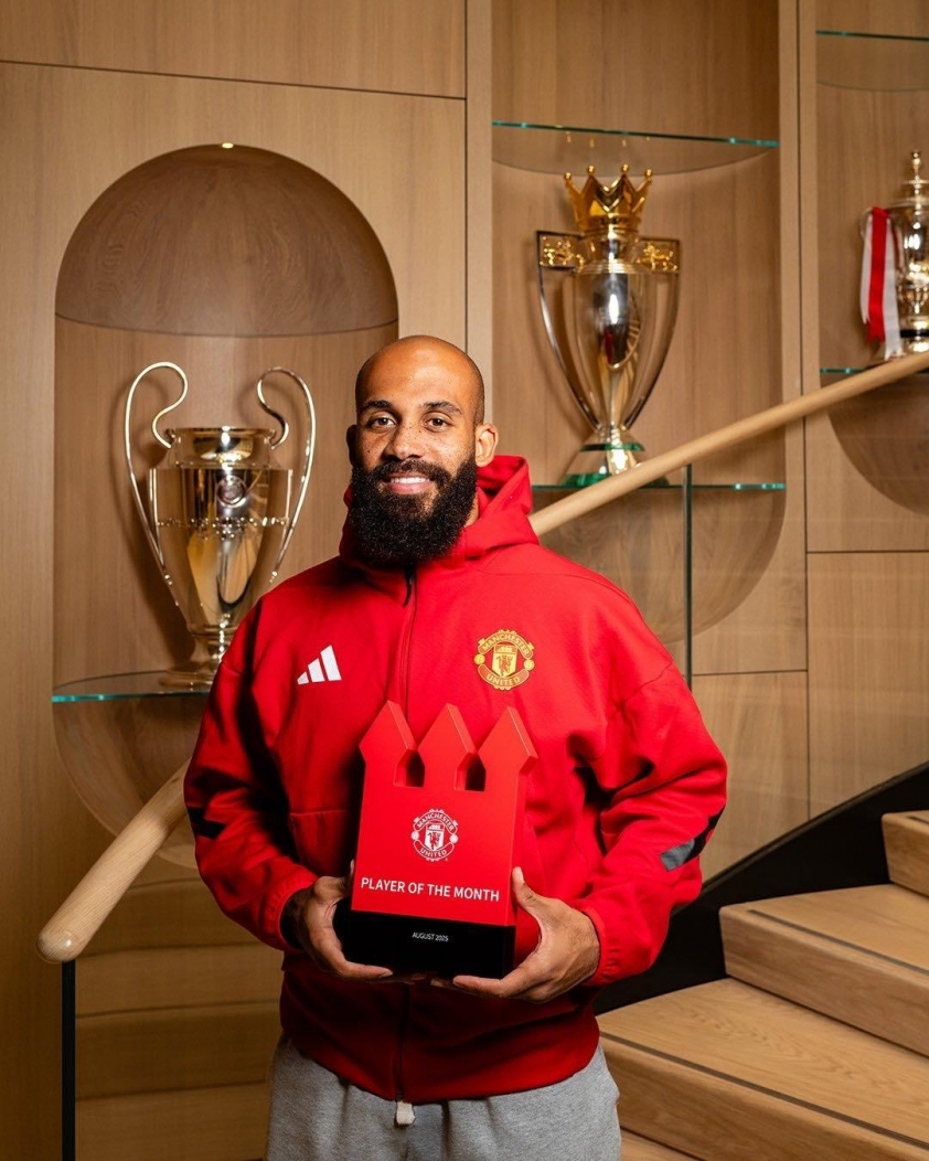 Mbeumo là cầu thủ hay nhất tháng 8.2025 của Manchester United (Ảnh: Manchester United).