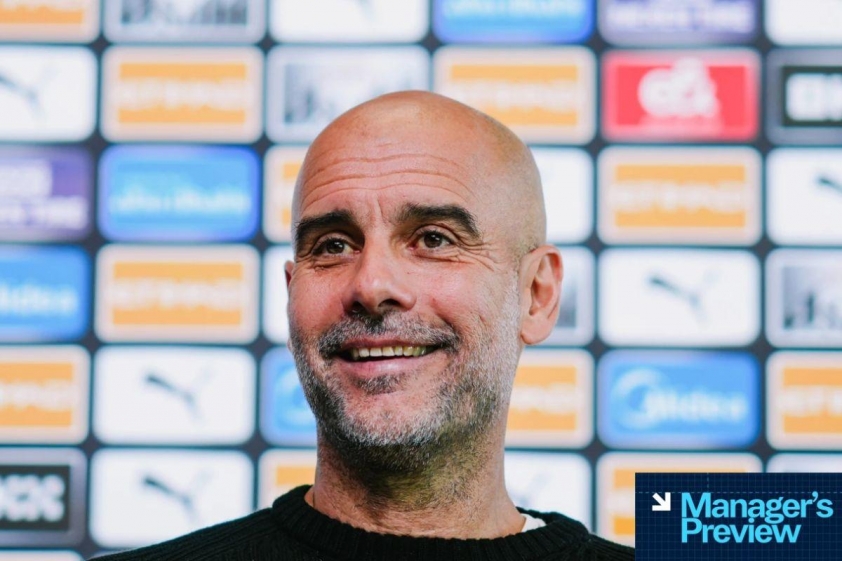 Pep Guardiola chia sẻ trước trận derby Manchester (Ảnh: Trang chủ CLB).