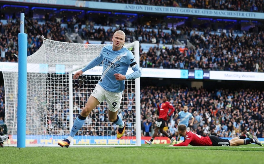 Haaland và các đồng đội không gặp nhiều khó khăn để thắng MU - Ảnh: SkySports