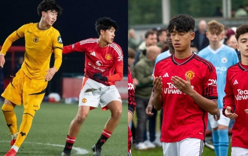 Tài năng trẻ sáng giá liên tục được trọng dụng trong màu áo U18 MU. (Ảnh: Nền tảng X)