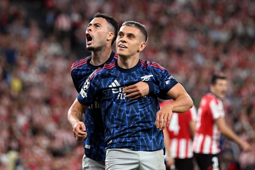 Màn trình diễn ấn tượng của bộ đôi cầu thủ Arsenal. (Ảnh: Nền tảng X)