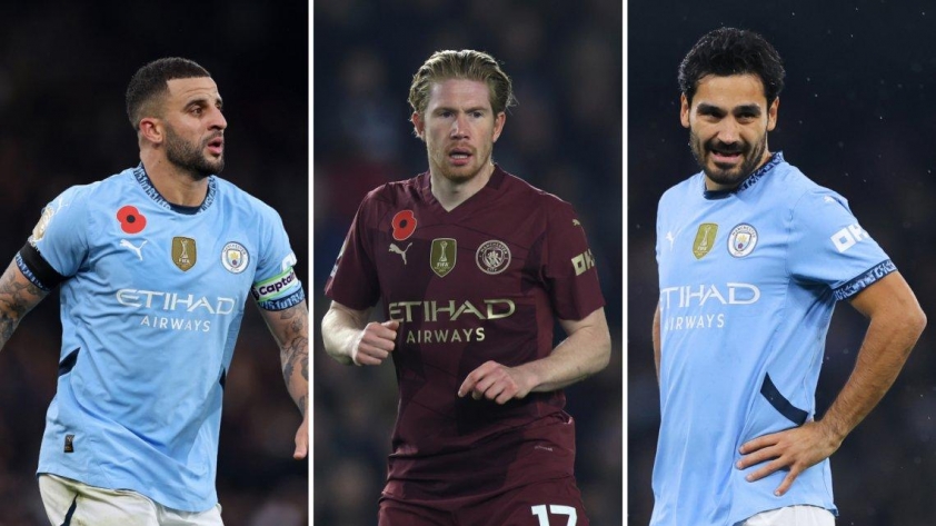 Manchester City đã chia tay một số cầu thủ chủ chốt gần đây. (Ảnh: Daily Mail)