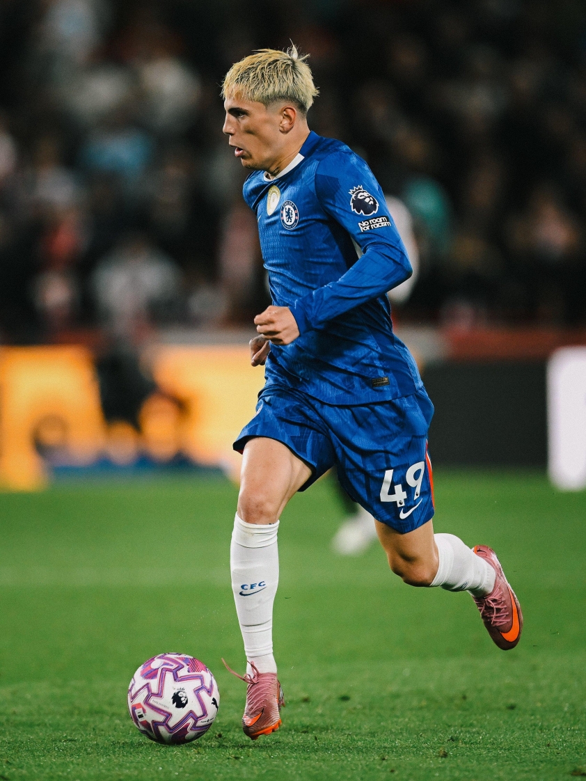Garnacho đang nỗ lực thi đấu trong màu áo Chelsea. (Ảnh: Nền tảng X)