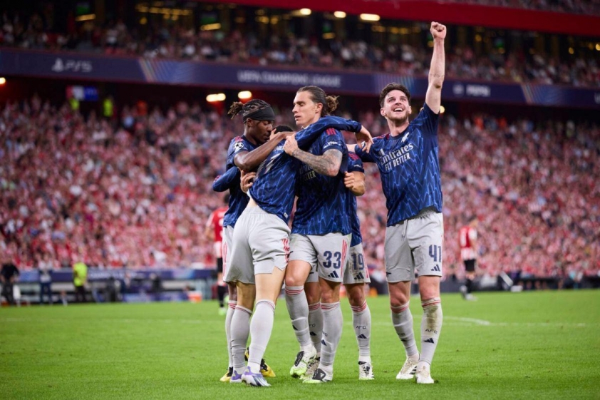 Declan Rice là chìa khóa giúp Arsenal vượt qua thế trận khó khăn ở San Mamés (Ảnh: Arsenal Insider).