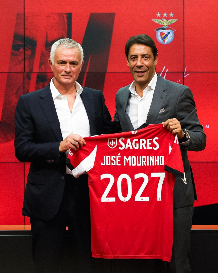 Mourinho chính thức được bổ nhiệm làm HLV trưởng Benfica (Ảnh: X).