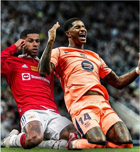 Rashford đang có những phút giây thăng hoa tại Barca. (Ảnh: Goal)