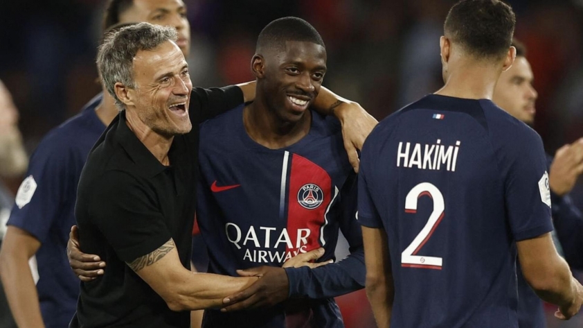 Enrique đã nâng tầm Dembele - Ảnh: beIN SPORTS