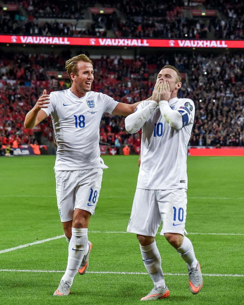 Bộ đôi tiền đạo đẳng cấp của ĐT Anh. (Ảnh: Sky Sports)