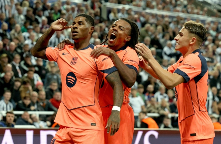 Rashford cũng thăng hoa khi rời MU - Ảnh:@Barca