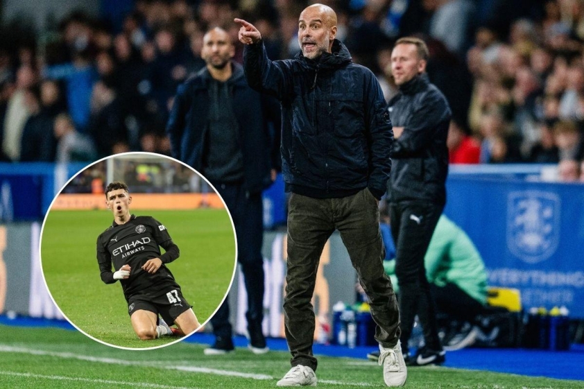 Pep Guardiola chỉ ra cách giúp Phil Foden lấy lại phong độ đỉnh cao 5 Pep Guardiola khẳng định Phil Foden hạnh phúc nhất khi được chơi như một “số 10” (Ảnh: X).