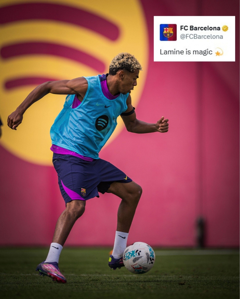 Yamal trở lại giúp Barca vượt bão chấn thương 6 Barca cập nhật về tình hình của Yamal. (Ảnh: Nền tảng X)