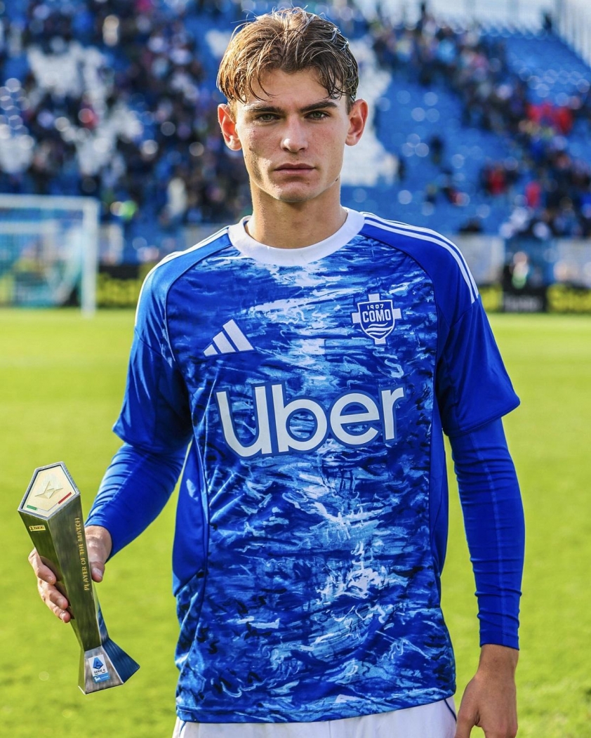 Nico Paz đã có 3 bàn thắng và 3 kiến tạo sau 5 trận tại Serie A mùa này. (Ảnh: Nền tảng X)