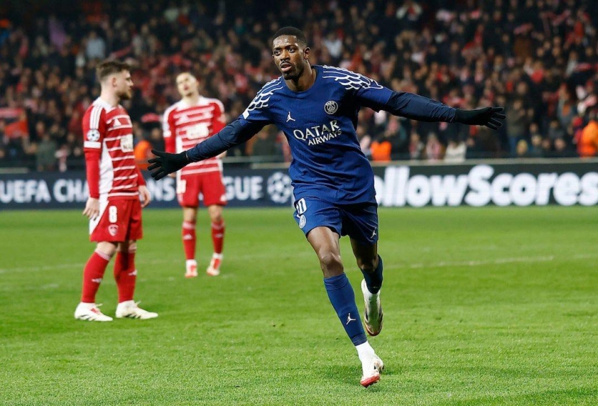 Nỗ lực và kiên trì mang lại những thành công rực rỡ cho Dembele ở PSG. (Ảnh: Nền tảng X)