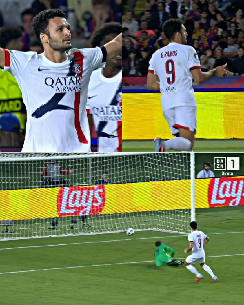 Tình huống Ramos ghi bàn mang về chiến thắng cho PSG (Ảnh: X).
