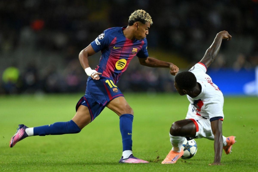 Lamine Yamal lập kỷ lục mới về số trận Champions League trước tuổi 19 (Ảnh: X).