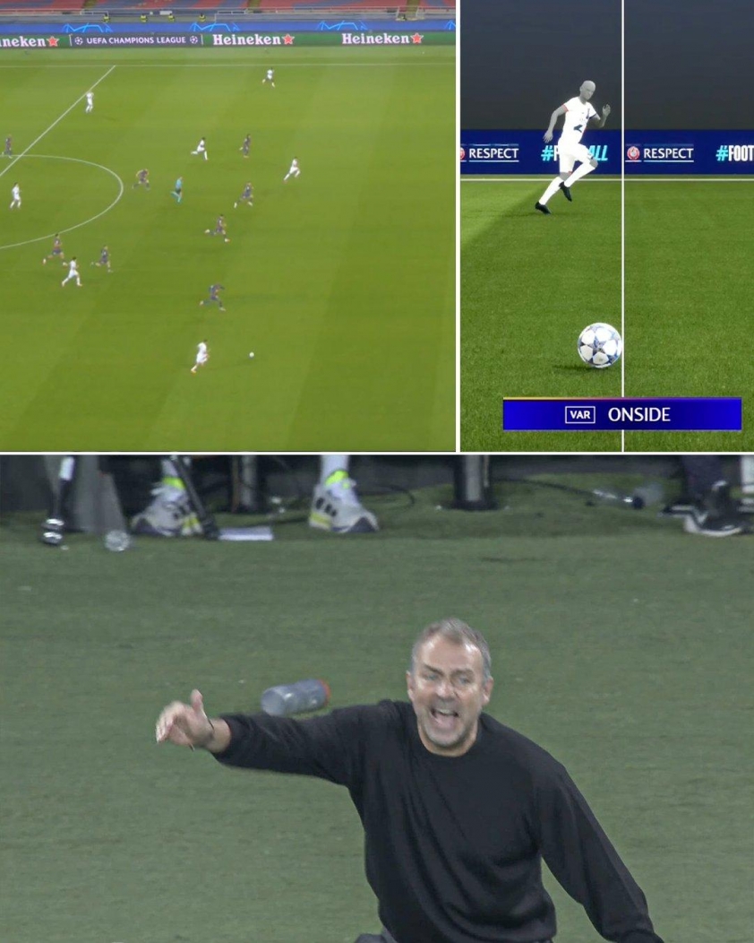 HLV Flick đã cực kỳ tức giận với bàn thua cuối trận. (Ảnh: ESPNFC)
