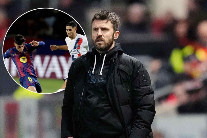 Carrick đã có những phân tích về cách mà PSG đánh bại Barcelona (Ảnh: AP).